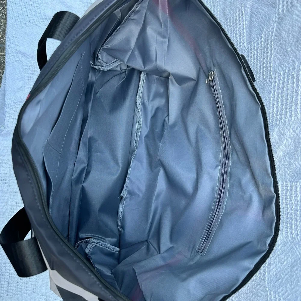 Large Travel Tote Duffel Bag Foldable Waterproof Gym Bag Shoe Section Carry On